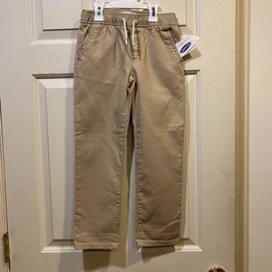 Boys New with Tags, pull on, relaxed slim pants - size S(6-7), old navy